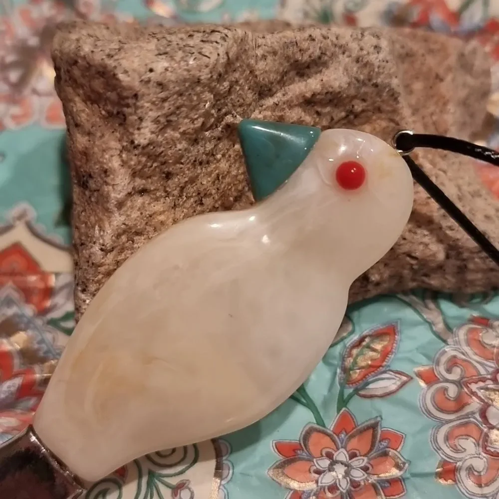 New! ZARA Parrot Cord Necklace Tropical Bird • NWOT